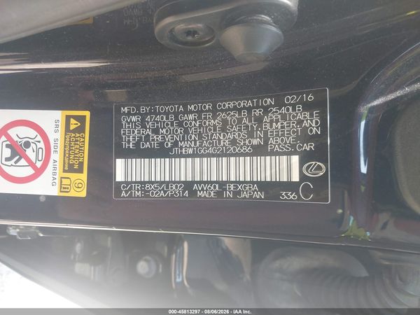 2016 LEXUS ES 300H