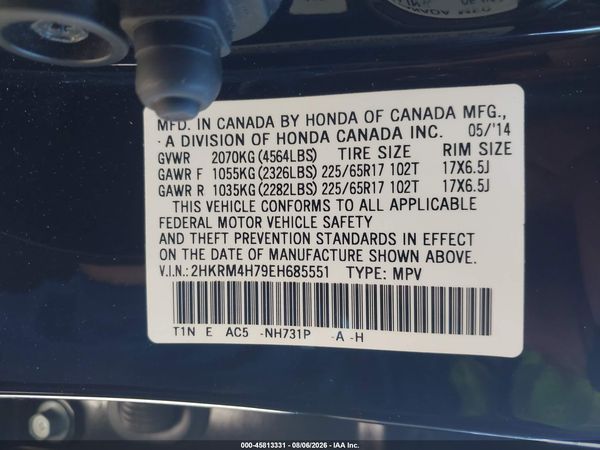 2014 HONDA CR-V EX-L