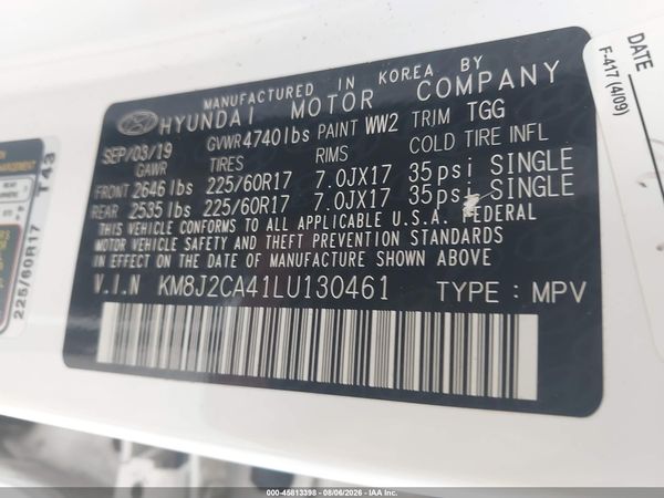 2020 HYUNDAI TUCSON SE