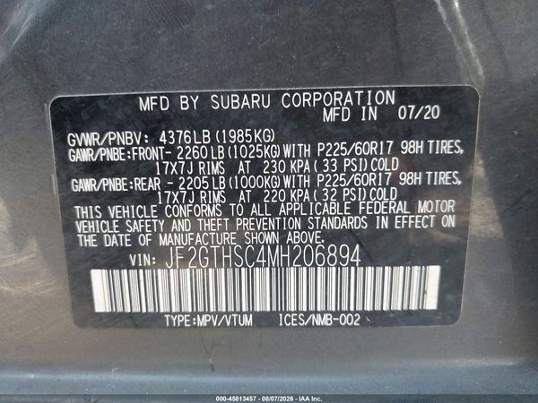 2021 SUBARU CROSSTREK SPORT