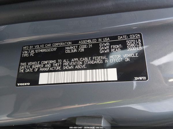 2024 VOLVO S60 B5 ULTIMATE DARK THEME