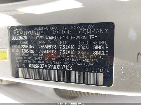 2021 HYUNDAI KONA LIMITED