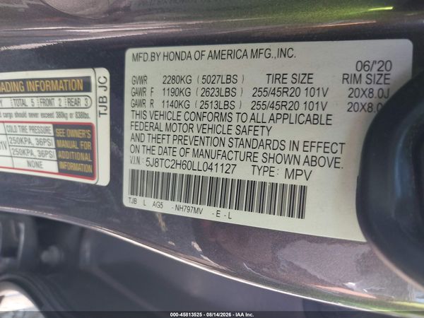 2020 ACURA RDX A-SPEC PACKAGE