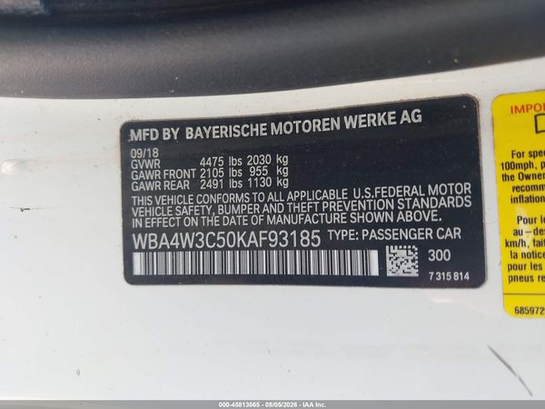 2019 BMW 430I