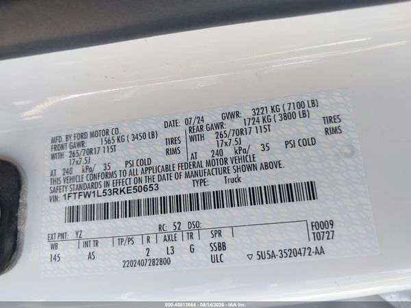 2024 FORD F-150 XL