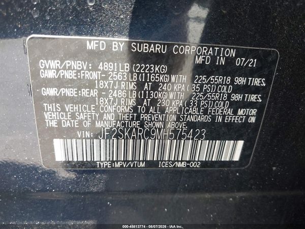 2021 SUBARU FORESTER SPORT