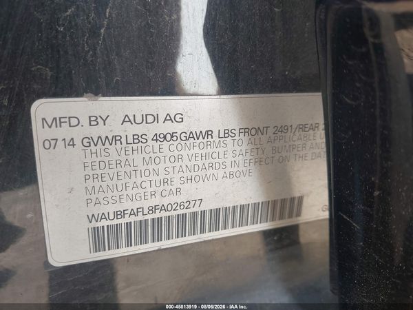 2015 AUDI A4 2.0T PREMIUM