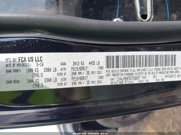 2016 JEEP PATRIOT 75TH ANNIVERSARY
