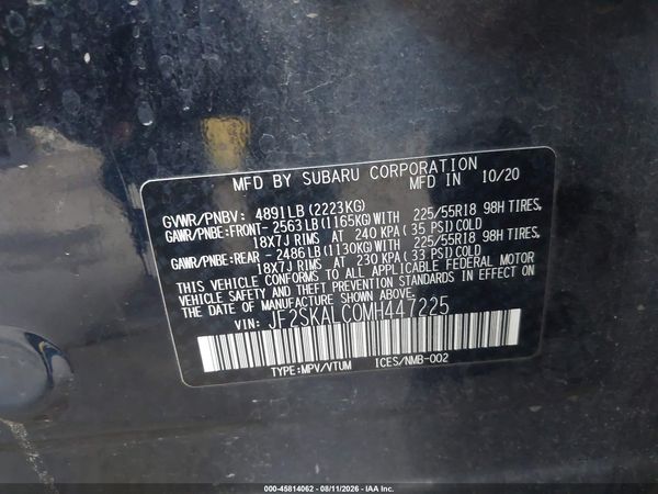 2021 SUBARU FORESTER SPORT