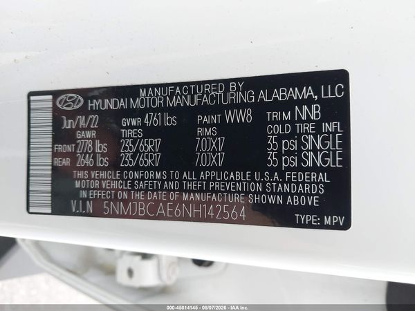 2022 HYUNDAI TUCSON SEL