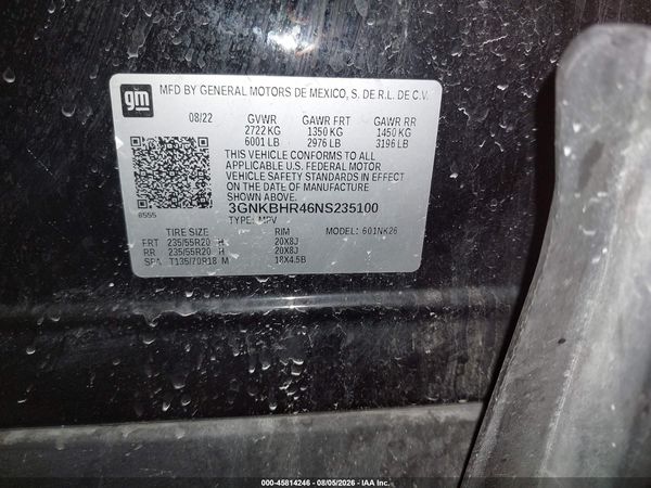 2022 CHEVROLET BLAZER AWD 2LT — I9