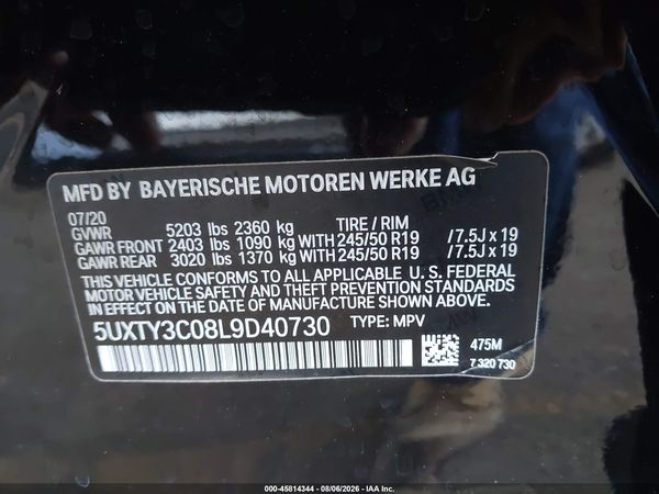 2020 BMW X3 SDRIVE30I