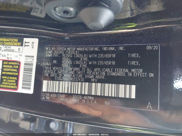 2021 TOYOTA HIGHLANDER XLE