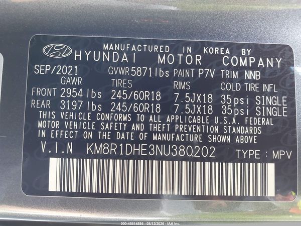 2022 HYUNDAI PALISADE SE