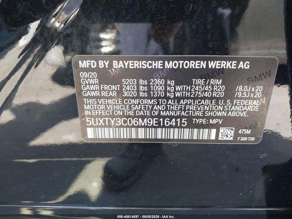 2021 BMW X3 SDRIVE30I