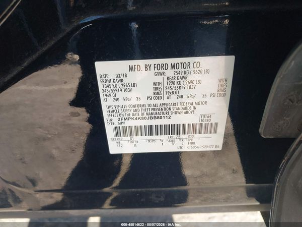 2018 FORD EDGE TITANIUM