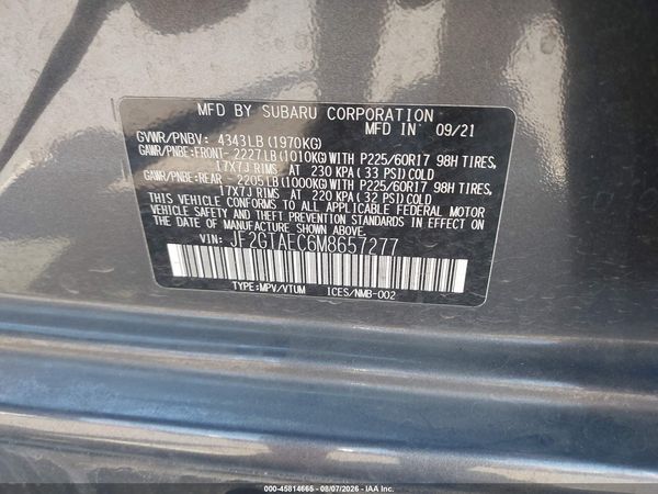 2021 SUBARU CROSSTREK PREMIUM