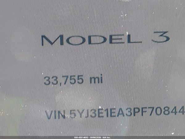 2023 TESLA MODEL 3 REAR-WHEEL DRIVE
