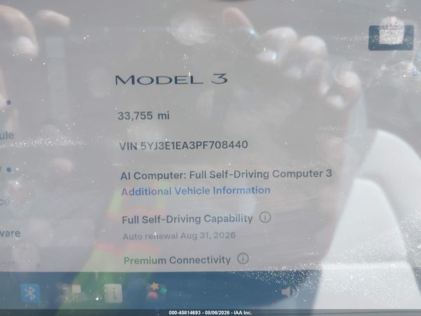 2023 TESLA MODEL 3 REAR-WHEEL DRIVE