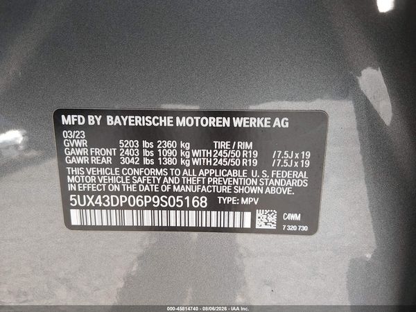 2023 BMW X3 SDRIVE30I