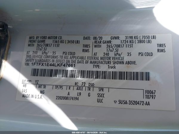 2020 FORD F-150 XLT