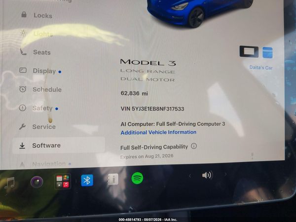 2022 TESLA MODEL 3