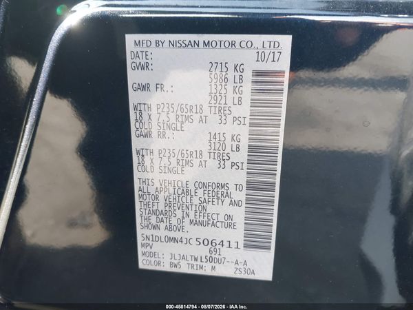 2018 INFINITI QX60