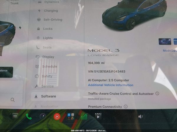 2018 TESLA MODEL 3 LONG RANGE/MID RANGE
