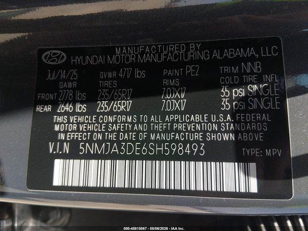 2025 HYUNDAI TUCSON SE