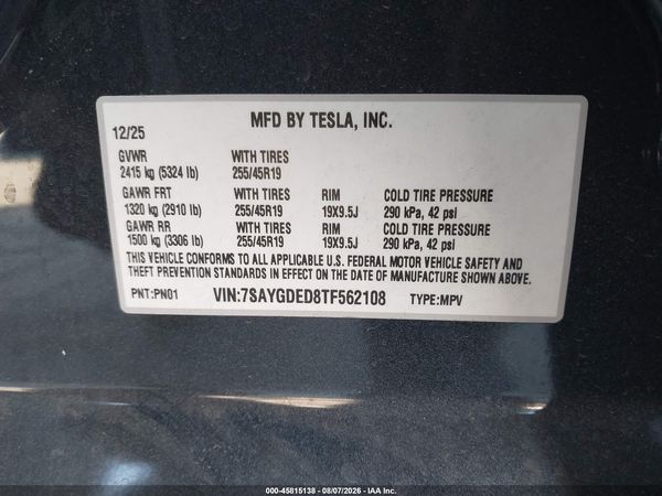 2026 TESLA MODEL Y
