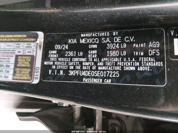 2025 KIA K4 EX
