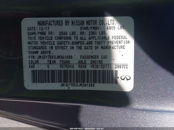 2018 INFINITI Q60 3.0T LUXE