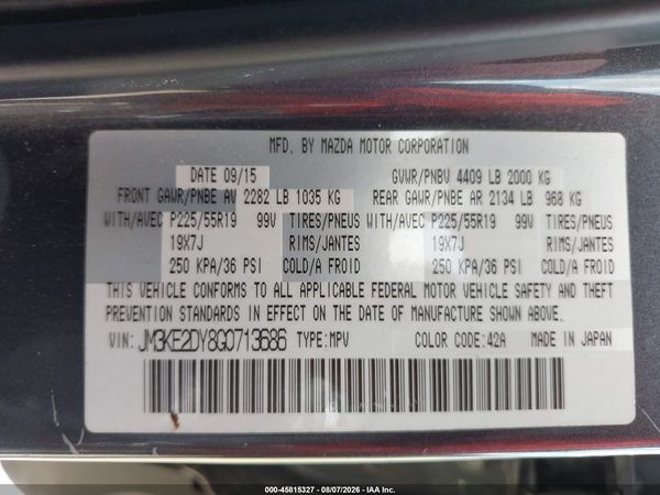 2016 MAZDA CX-5 GRAND TOURING