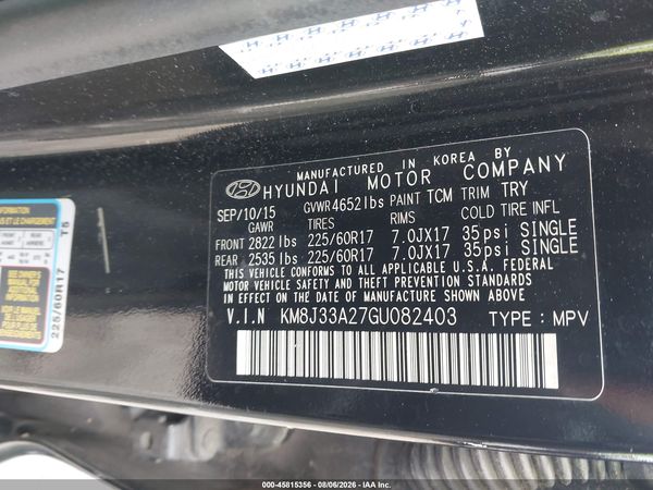2016 HYUNDAI TUCSON ECO