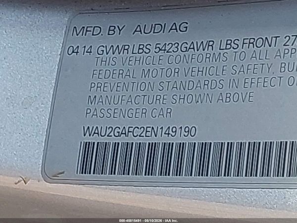 2014 AUDI A7 3.0T PREMIUM PLUS