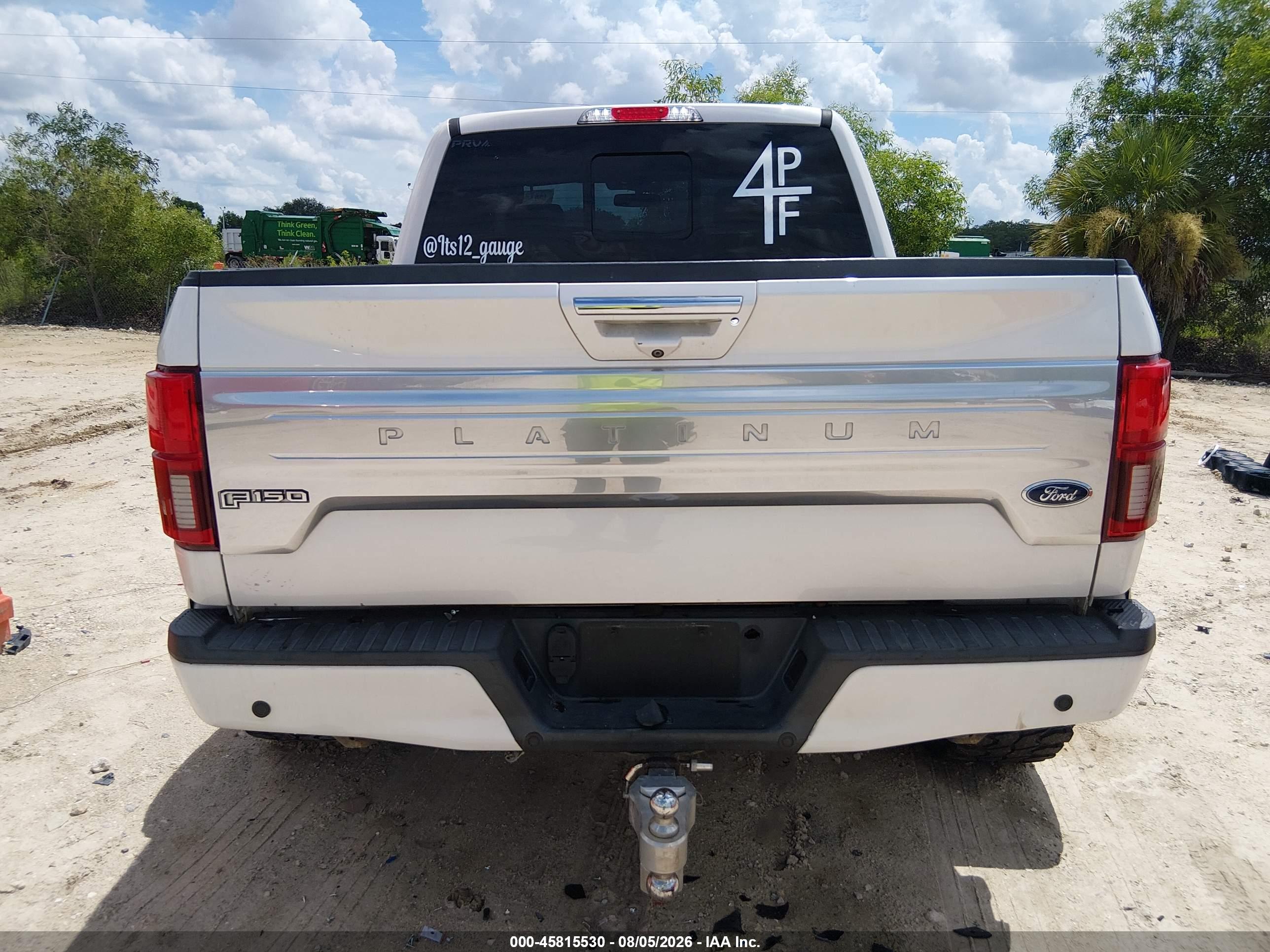 2018 FORD F-150 PLATINUM