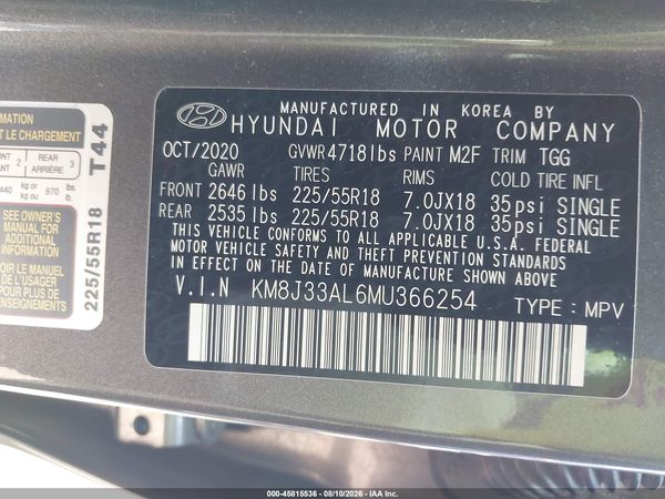 2021 HYUNDAI TUCSON SEL