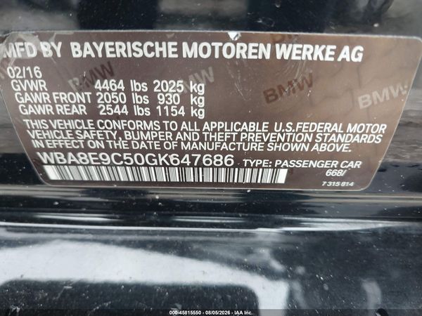 2016 BMW 328I