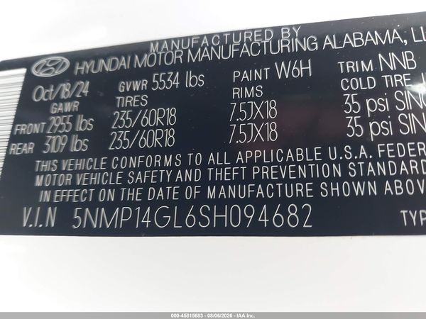 2025 HYUNDAI SANTA FE SE