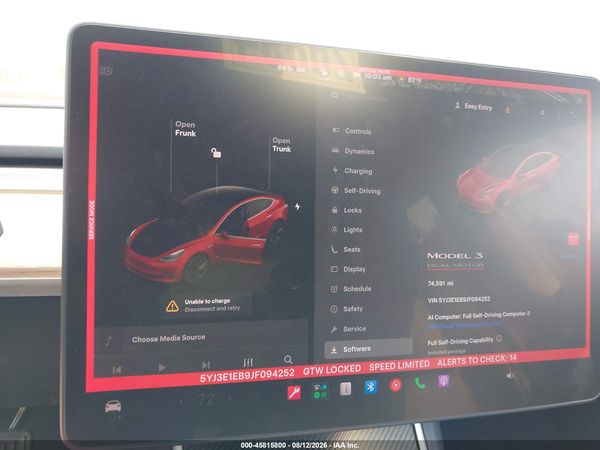 2018 TESLA MODEL 3 LONG RANGE/PERFORMANCE