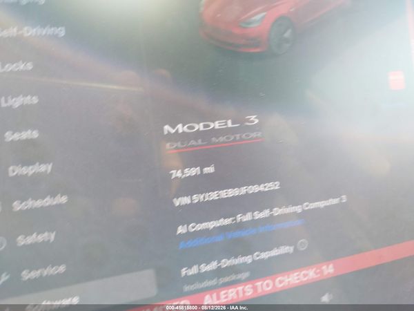 2018 TESLA MODEL 3 LONG RANGE/PERFORMANCE