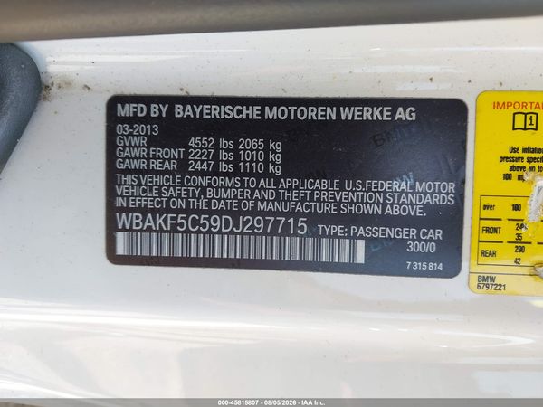 2013 BMW 328I XDRIVE