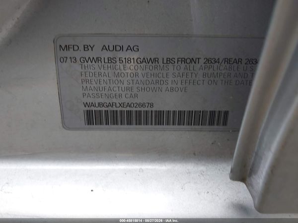 2014 AUDI S4 3.0T PREMIUM PLUS