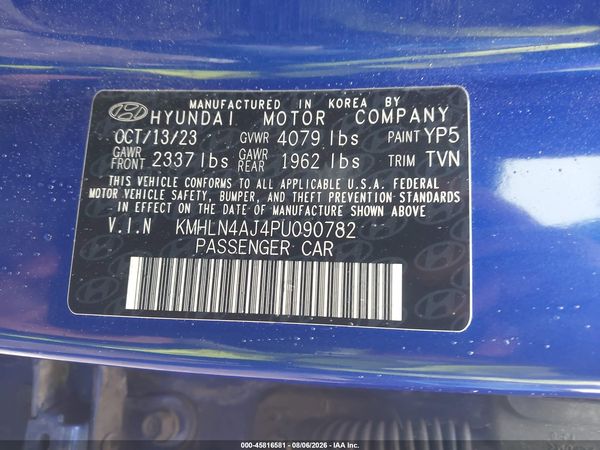 2023 HYUNDAI ELANTRA HYBRID LIMITED