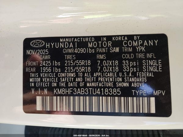 2026 HYUNDAI KONA SEL SPORT