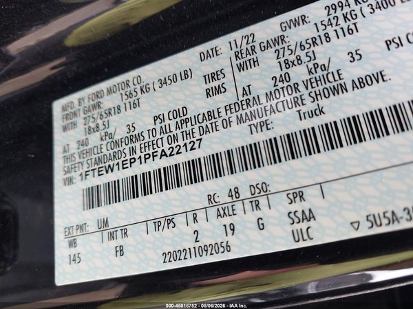 2023 FORD F-150 XLT