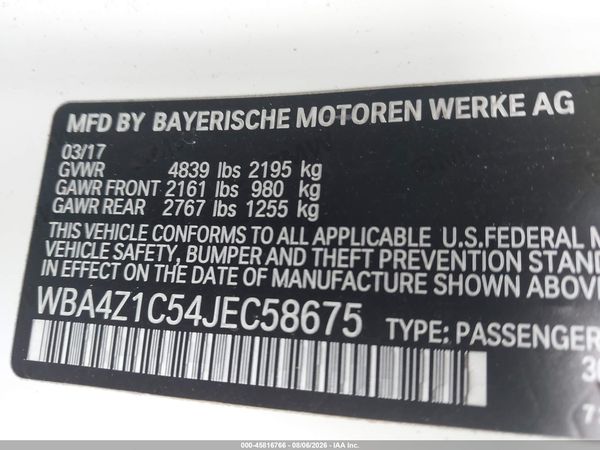 2018 BMW 430I