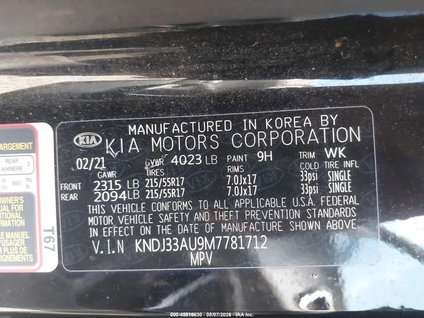 2021 KIA SOUL EX