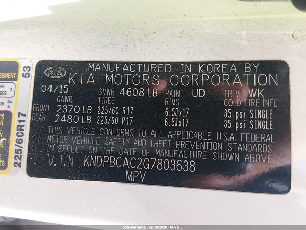 2016 KIA SPORTAGE LX