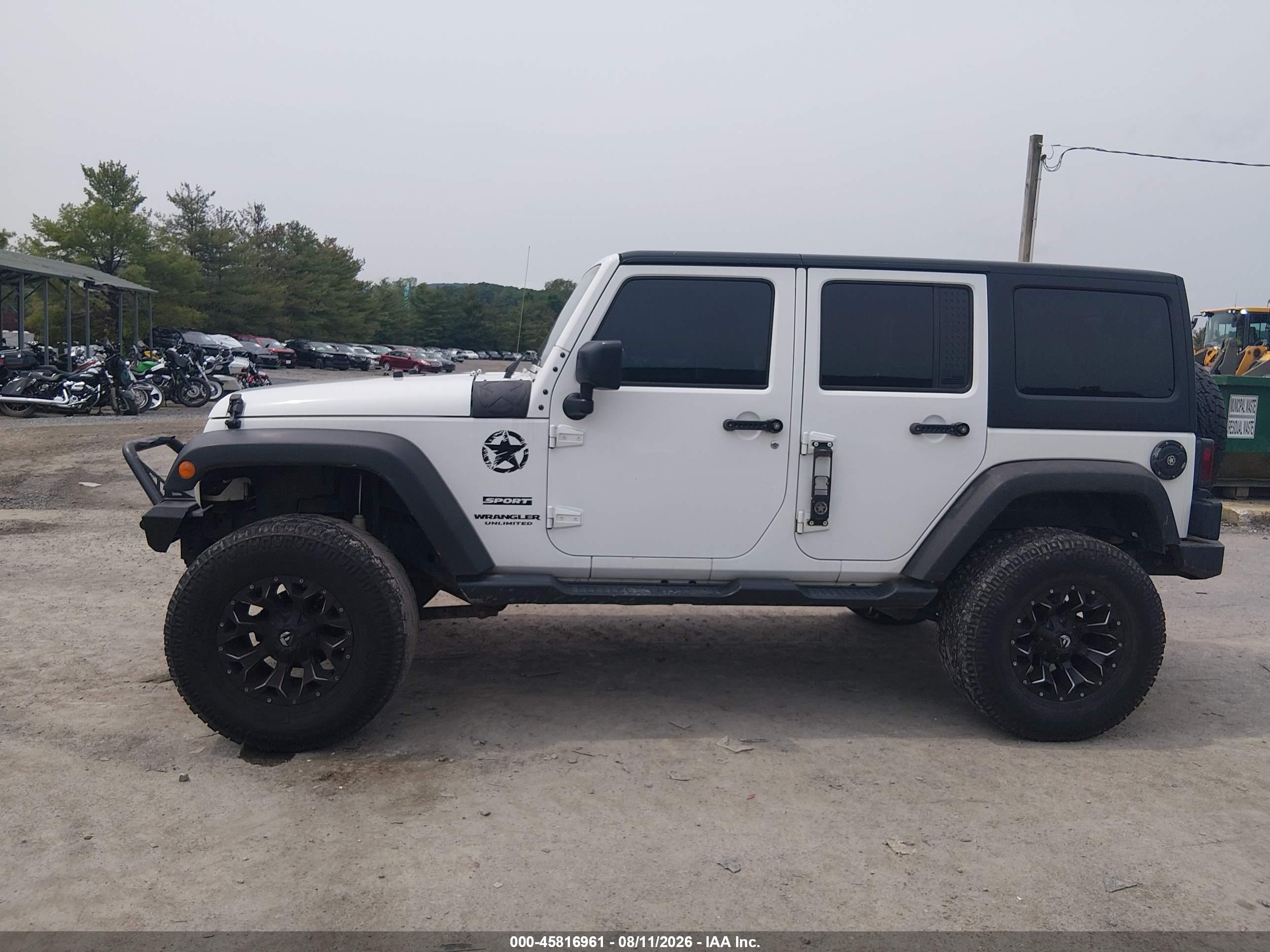 2017 JEEP WRANGLER UNLIMITED SPORT